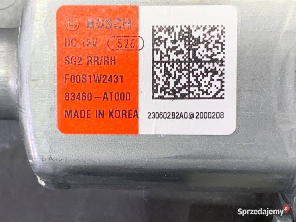 PODNOŚNIK SZYBY PRAWY TYŁ KIA NIRO II SG2 sprzedam