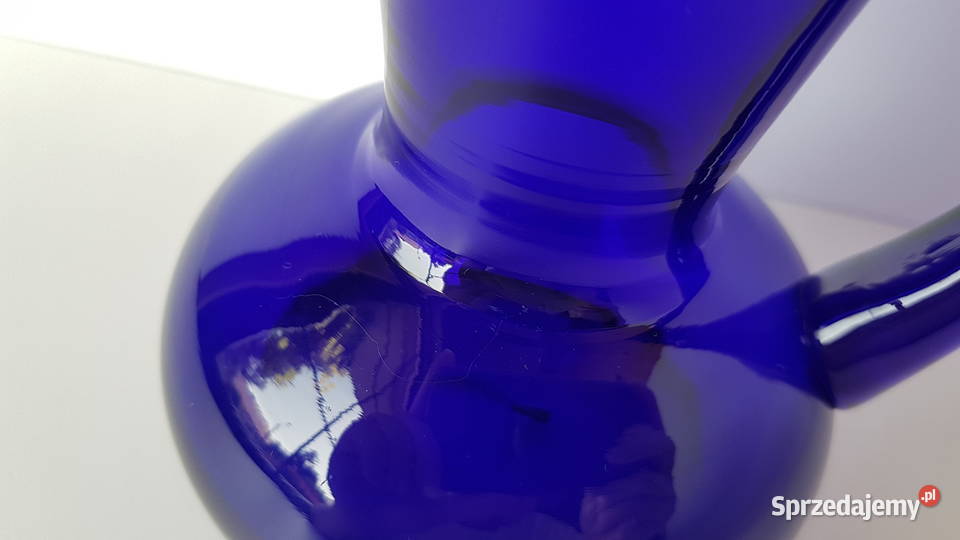 Kobaltowy dzbanek dzban Fiedorowicz Ząbkowice Dąbrowa Górnicza