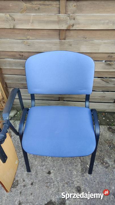 Krzesło ISO konferencyjne niebieskie z pulpitem Krzesła Warszawa sprzedam