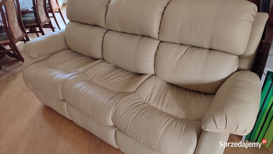 Kanapa i sofa skórzane 3 osobowe rozkładane Naterki