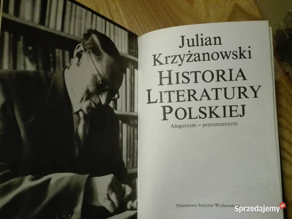 Historia Literatury Polskiej Krzyżanowski nowa Warszawa sprzedam