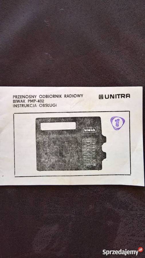 Instrukcja Obsługi Odbiornik Radiowy Biwak dolnośląskie