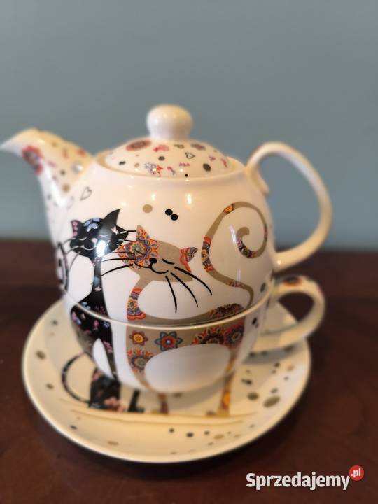 Piękny unikalny zestaw porcelany do kawy herbaty Łódź