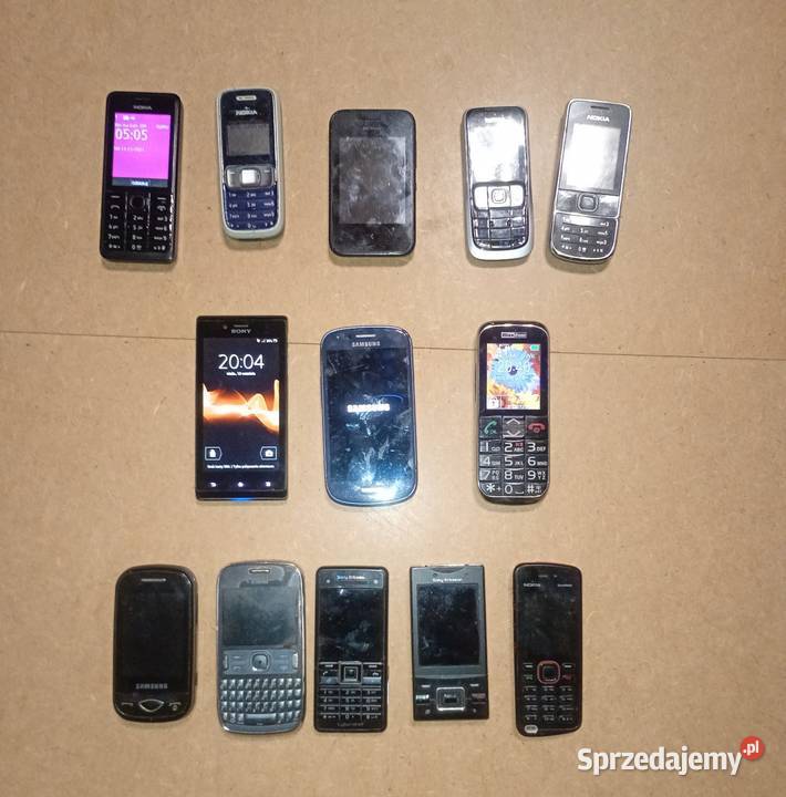 Zestaw 13 starych telefonów komórkowych Nokia śląskie Katowice sprzedam