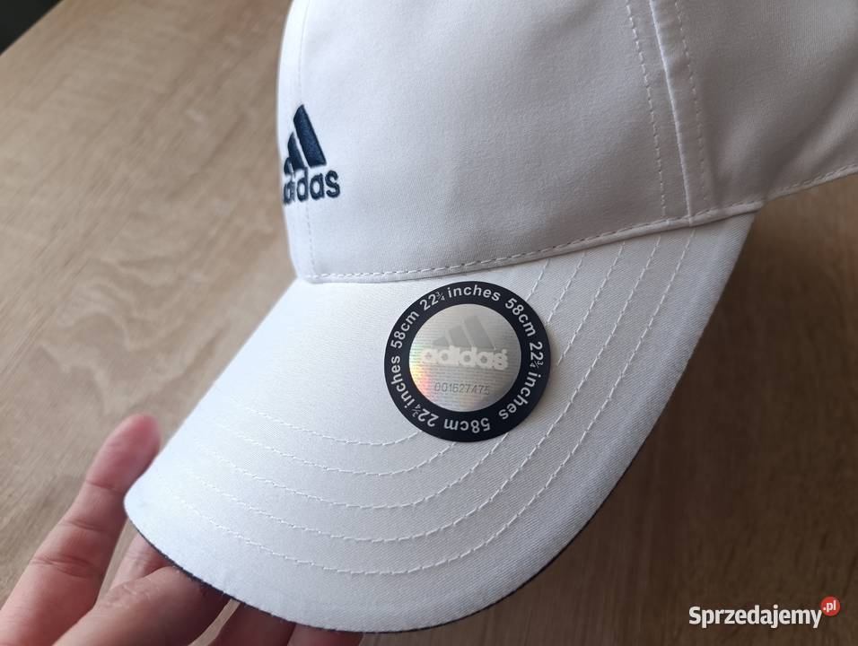 Adidas czapka biała X16998 Ess Corp Cap Uniseks Nakrycia głowy Kwidzyn