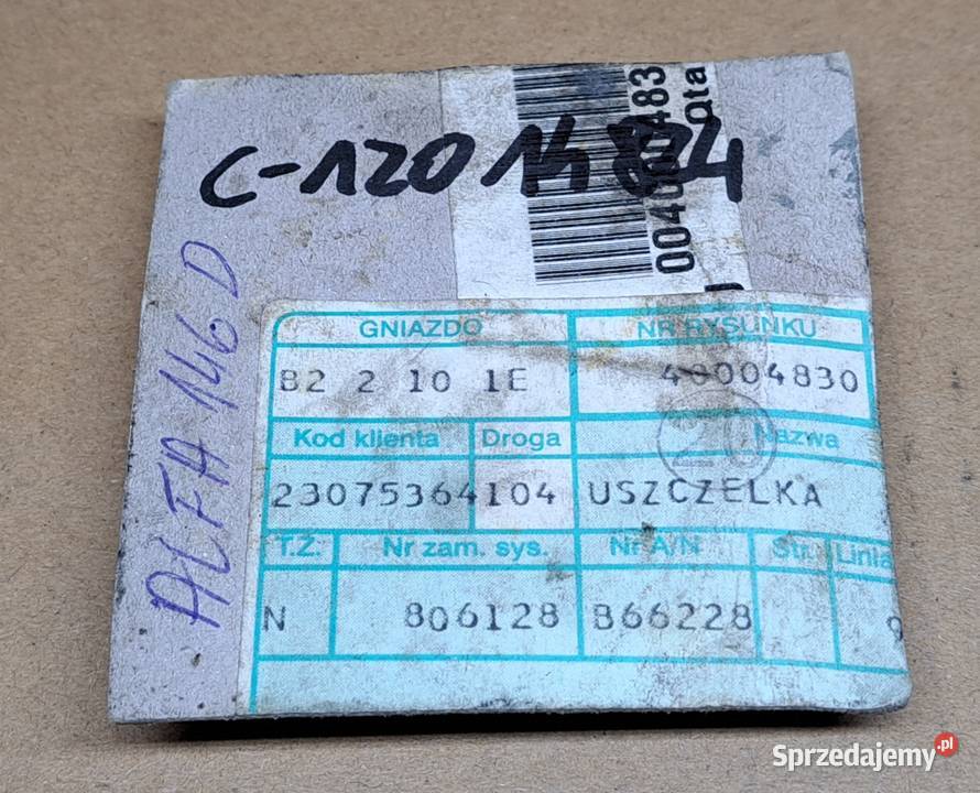 USZCZELNIACZ PÓŁOŚI LEWY 52X298X10135 FIAT 500 osobowe Mielęcin