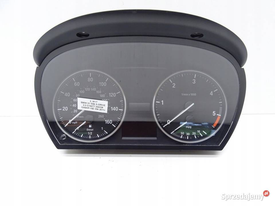 LICZNIK ZEGARY ZEGAR BMW X1 E84 20 D N47 9187345 małopolskie