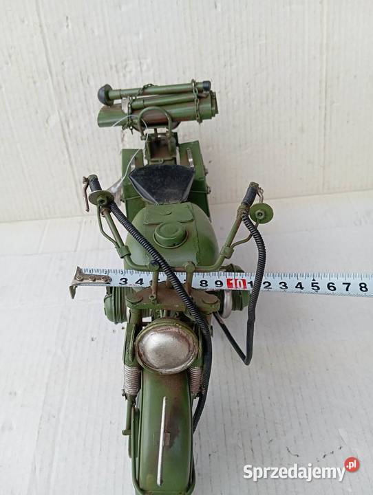 MOTOCYKL WOJSKOWY METALOWY RETRO REPLIKA sprzedam