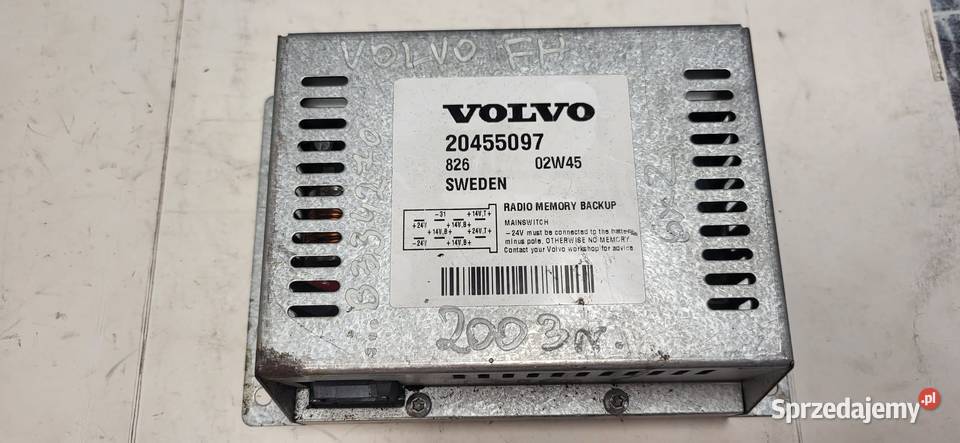 VOLVO FH 12 PRZETWORNICA PRĄDU NAPIĘCIA 1080068 ciężarowe Mojusz sprzedam