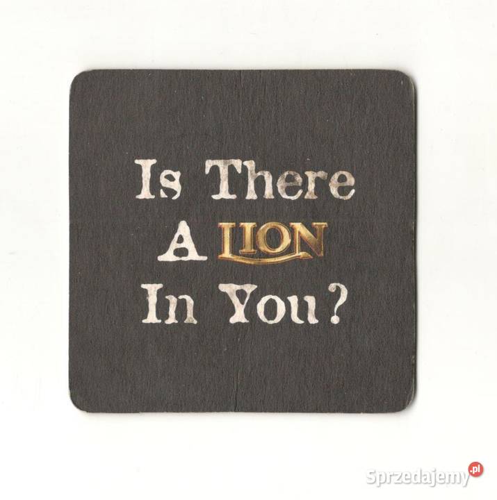 Lion podstawka do piwa 1 Birofilistyka śląskie sprzedam