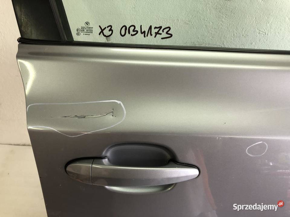 DRZWI PRAWY PRZÓD BMW X3 E83 A087 SILBERGRAU
