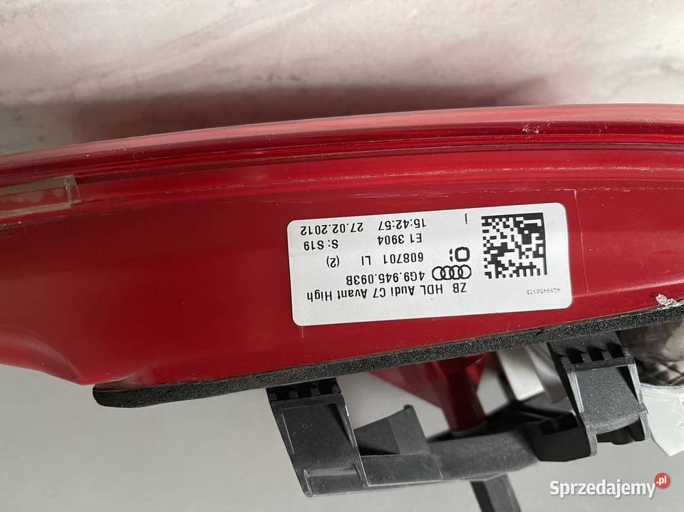 AUDI A6 C7 KOMBI LEWA LAMPA W KLAPE LED osobowe Ostroróg