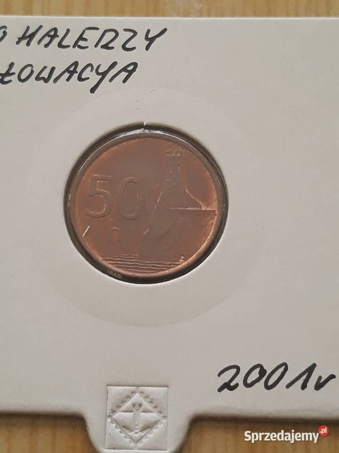 50 Halerzy Słowacja 2001 r