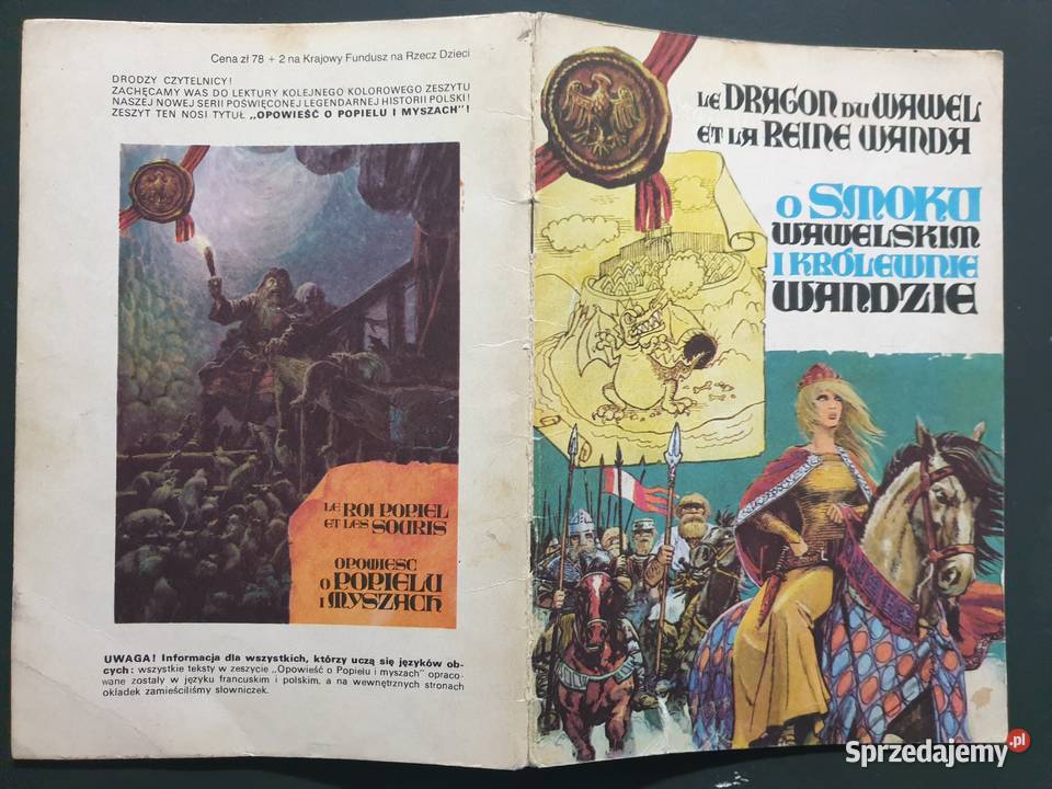 O Smoku Wawelskim i Królewnie Wandzie język Gdynia sprzedam