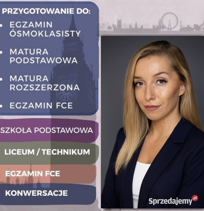 Korepetycje angielski Matura 8 klasa online Gdańsk