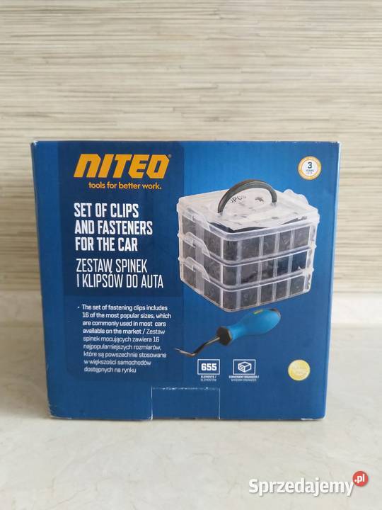 NAJTANIEJ Zestaw Spinek i Klipsów Do Auta 655X Pozostałe