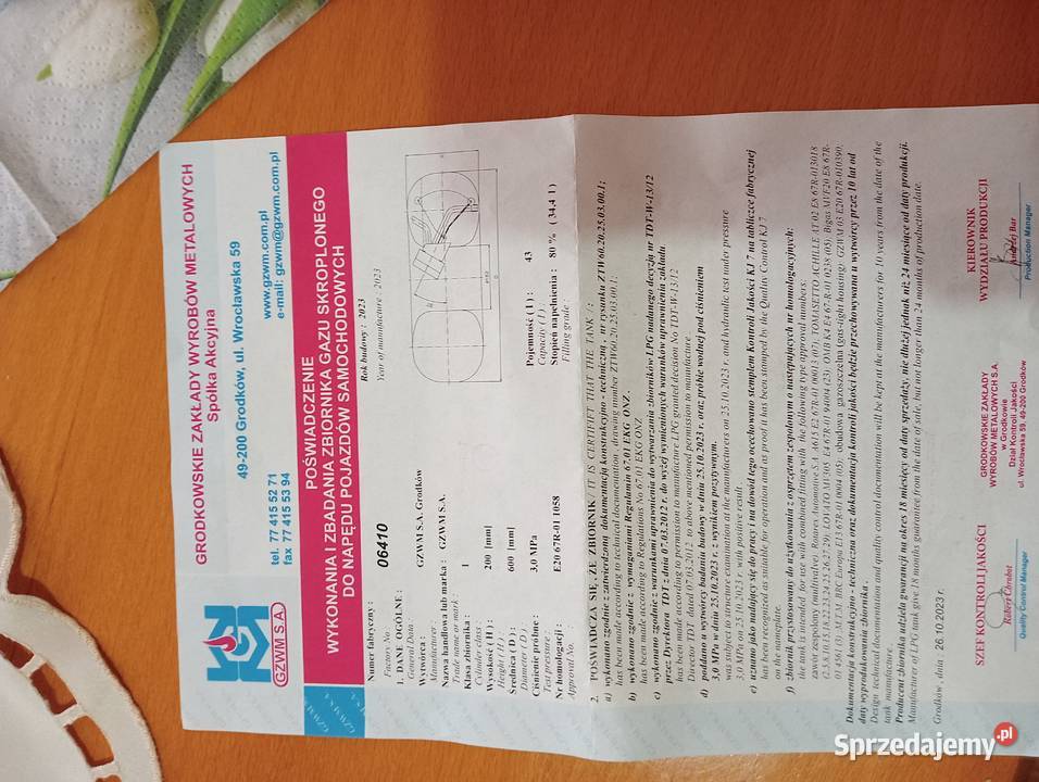 Butla gazowa sprzedam