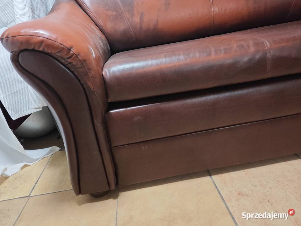 Sofa brązowa mała 150 rozkładana Grójec