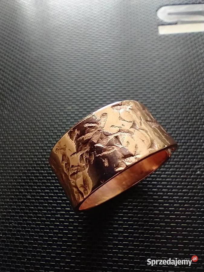 Kuta obrączka pierścionek czysta miedź łódzkie Łódź