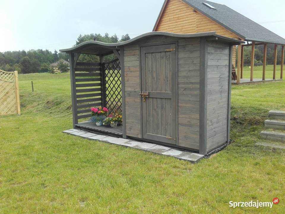Drewutnia fala 19 x 11m domek narzędziowy fala 2 Kalety