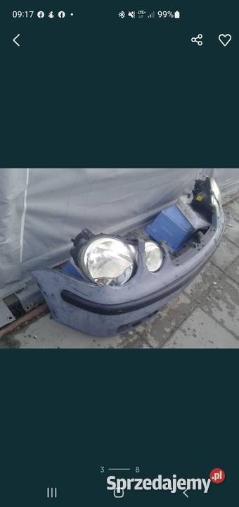 Vw Polo 4 IV 9N 12 AZQ Zderzak Lampy Przód Skawina