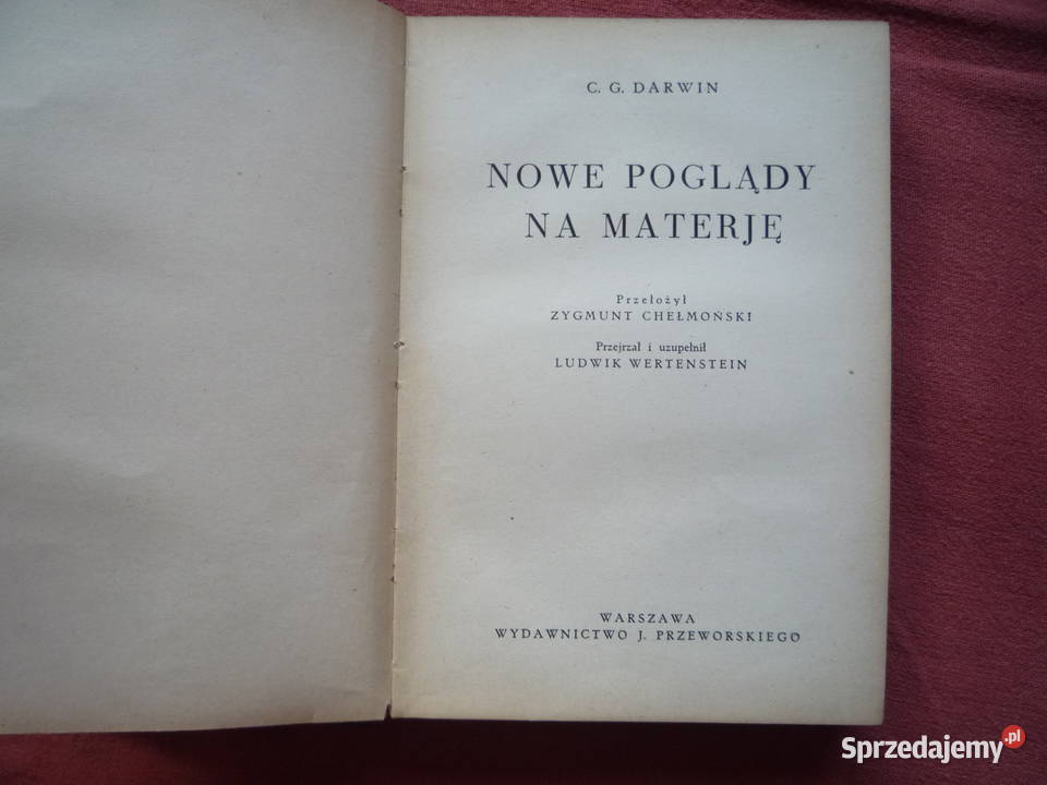 Nowe poglądy na materję Darwin zachodniopomorskie Szczecin