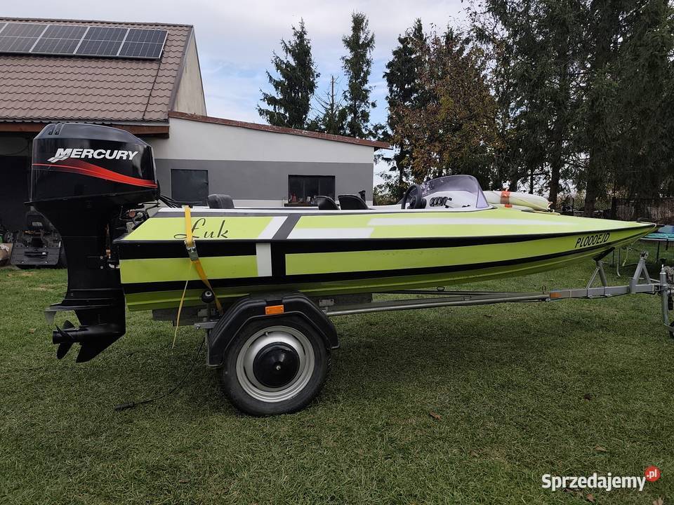 Łódź motorowa z silnikiem Mercury 50 2t Wronki