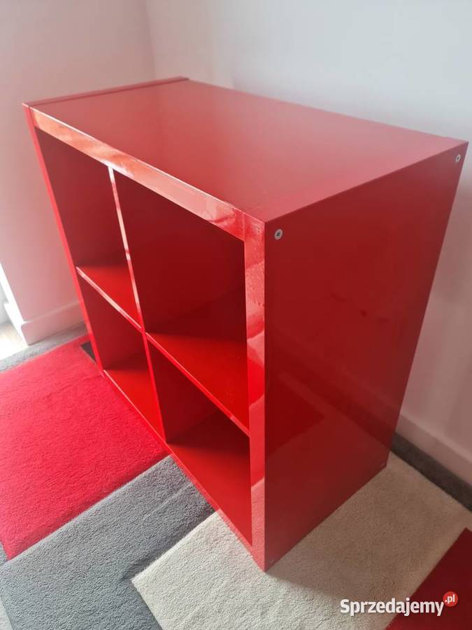 Szafka Ikea Kallax czerwona 77 x 77 Wolsztyn