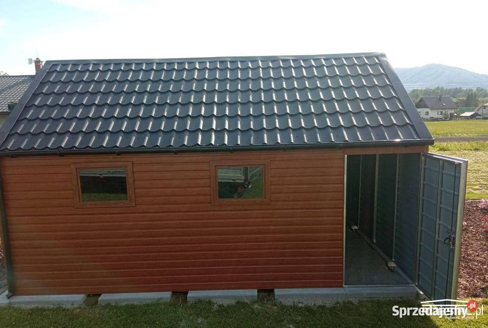 Garaż 4x6 BlachodachówkaBlacha Drewnopodobna Środa Wielkopolska sprzedam