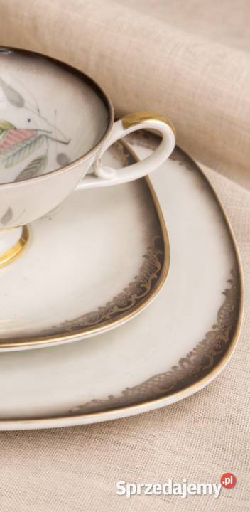 Wunsiedel kolekcjonerski zestaw śniadaniowy Trio Pabianice