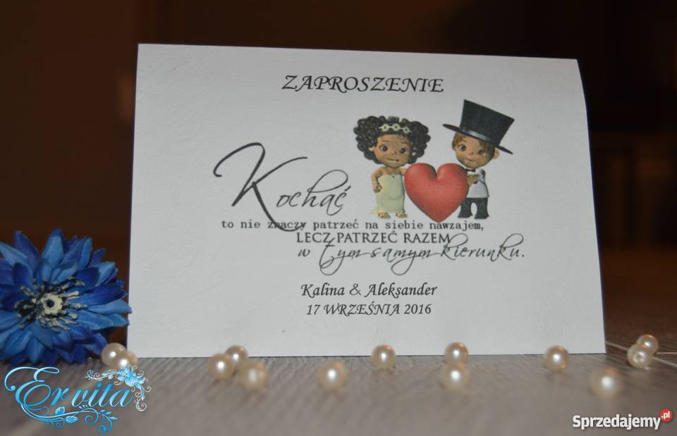Zaproszenia ślubne Grabianów