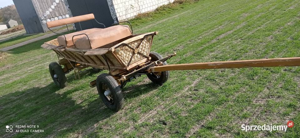 Sprzedam wóz konny plecionka z lat 70 lubelskie Serniawy-Kolonia