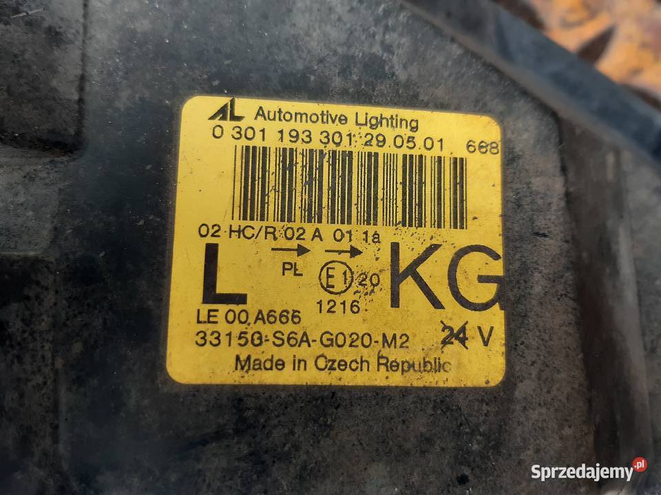 Civic VII Lampa przod przednia prawa lewa osobowe Mińsk Mazowiecki