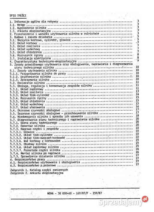 Dezamet silnik typ 171 instrukcja i katalog podkarpackie Stalowa Wola