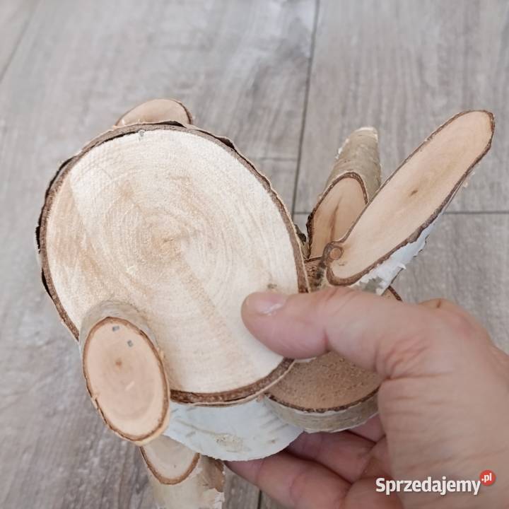 Zając z drewna ozdoba sprzedam