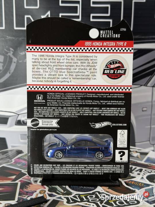 Hot Wheels RLC 1995 Honda Integra Type R Blue dolnośląskie Wrocław sprzedam