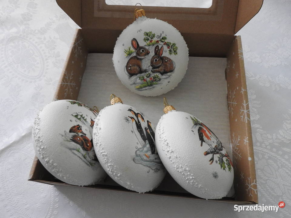 Zestaw 4 bombek handmade Bytom