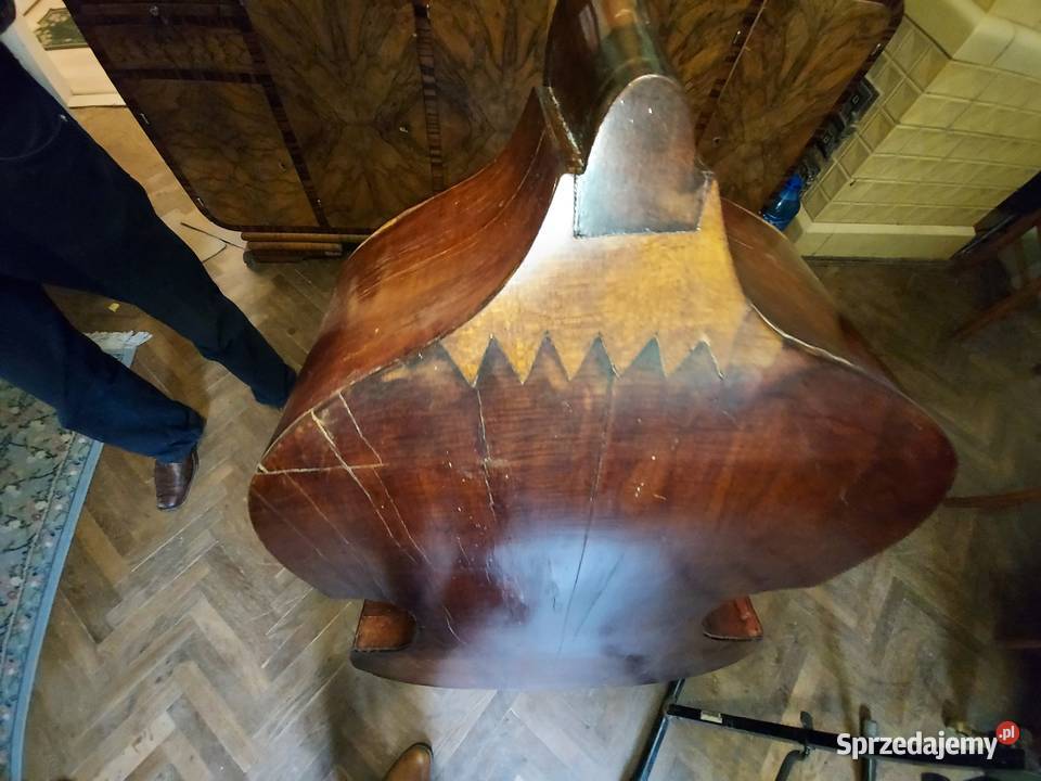 Kontrabas44Corolus Hellmer1776r Sygnowany z Instrumenty smyczkowe Jędrzejów