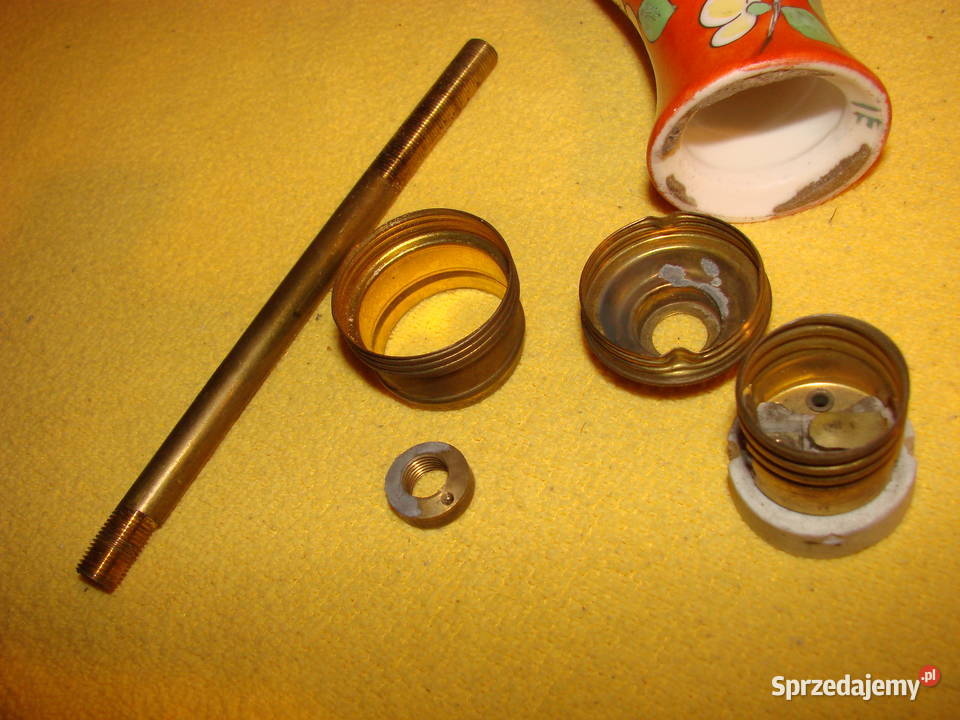 stara francuska lampka nocna sygnowana Pruszcz Gdański sprzedam