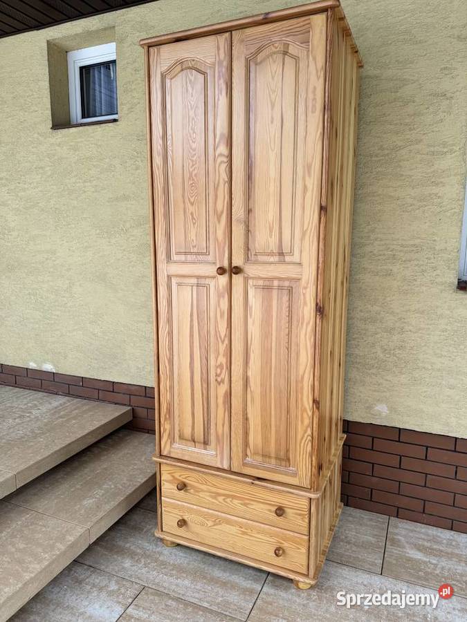 Szafa drewniana sosnowa 100 80 bieliźniarka Szafy i garderoby Garwolin