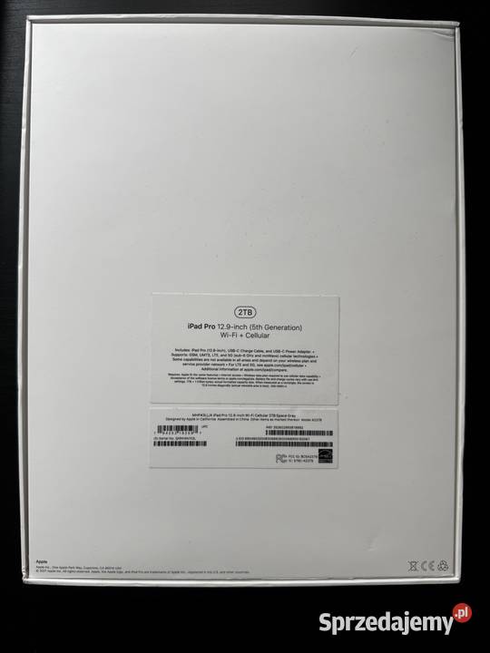 Apple iPad Pro 129 5 generacji M1 2TB WiFi mazowieckie Warszawa