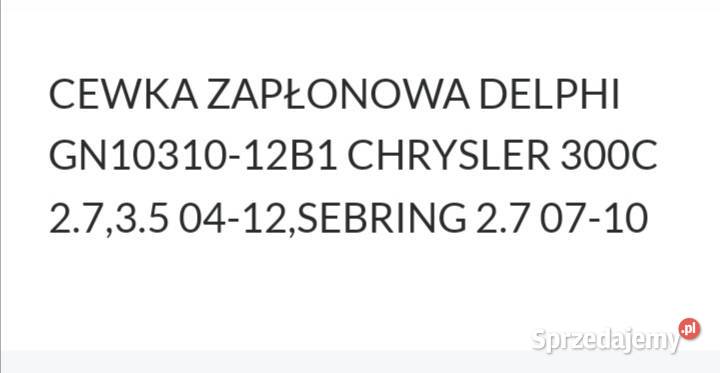 Cewki zapłonowe Delphi Chrysler Dodge sprzedam