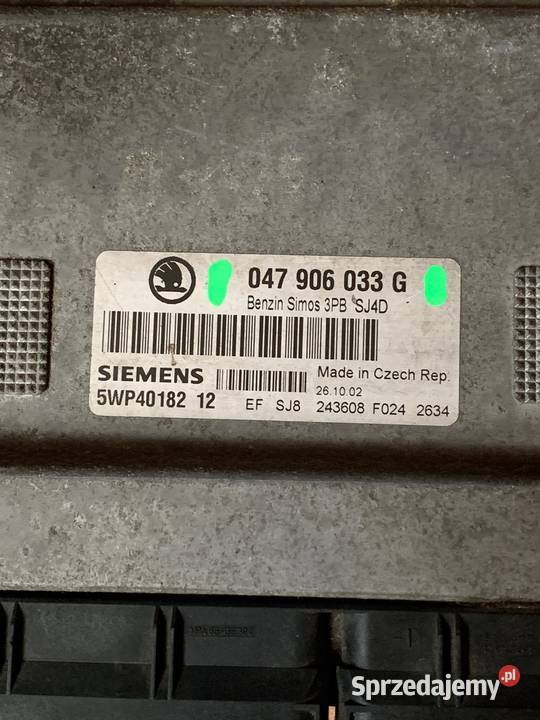 Komputer silnika SKODA FABIA 047906033G Margonin