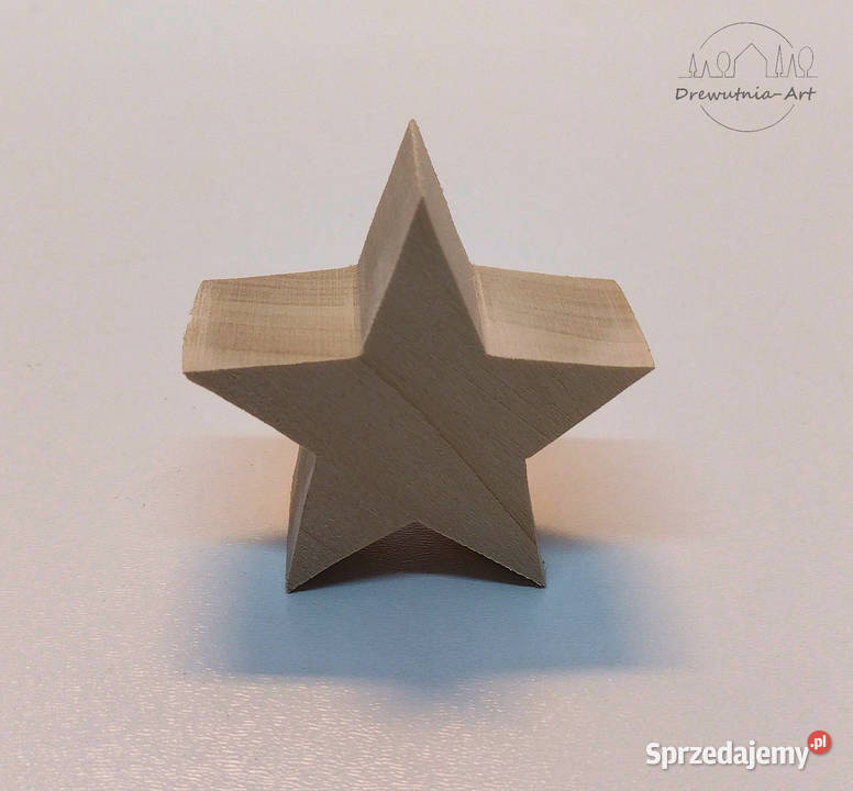 Gwiazda Gwiazdki Gwiazdy drewniane 3D grube Opole sprzedam