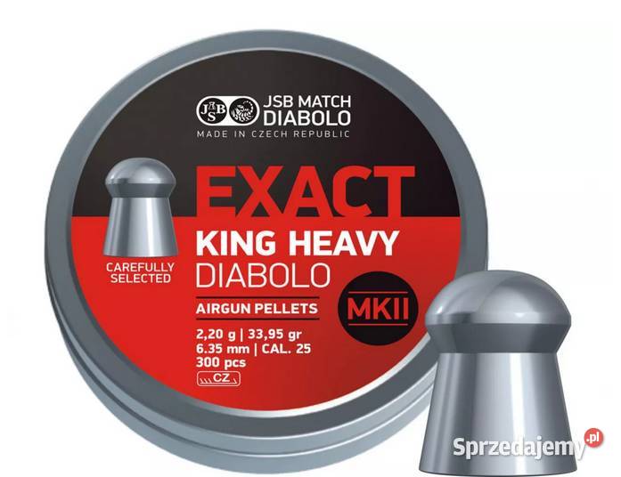 Śrut diabolo JSB Exact King Heavy MKII 635mm