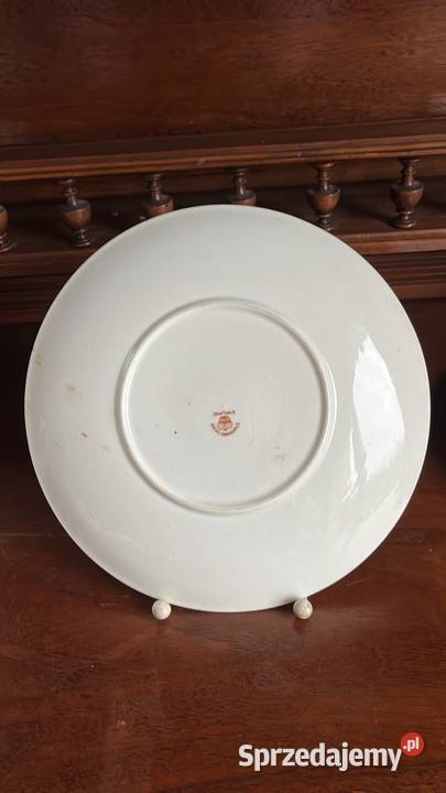 Patera biała porcelana niebieski dekor Bez syg Gdańsk sprzedam
