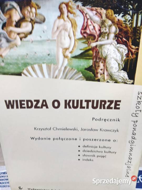 Wiedza o kulturze używane podręczniki szkolne Warszawa