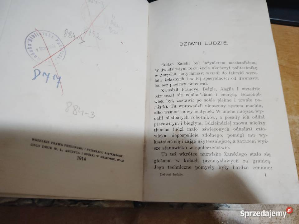 Bolesław Prus Dziwni Ludzi Pierwodruk z Iwno