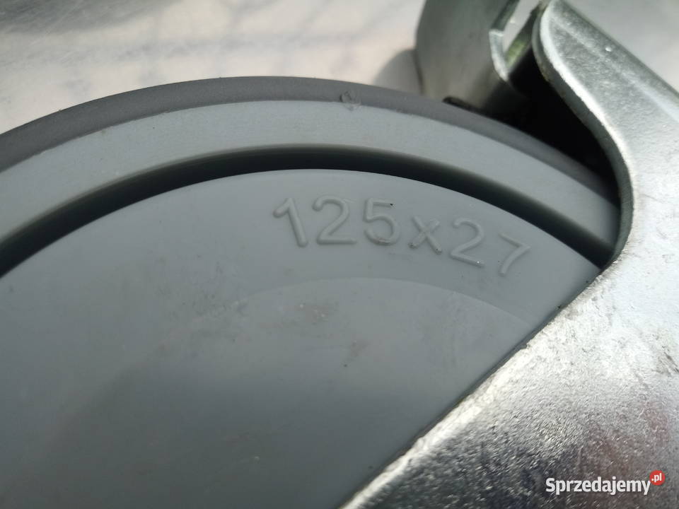 Zestaw kół jezdnych skrętnych 125x27 Nowe sprzedam