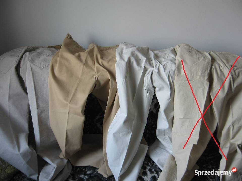 MIX Spodnie letnie męskie foto x 3 pary warmińsko-mazurskie Olsztyn sprzedam